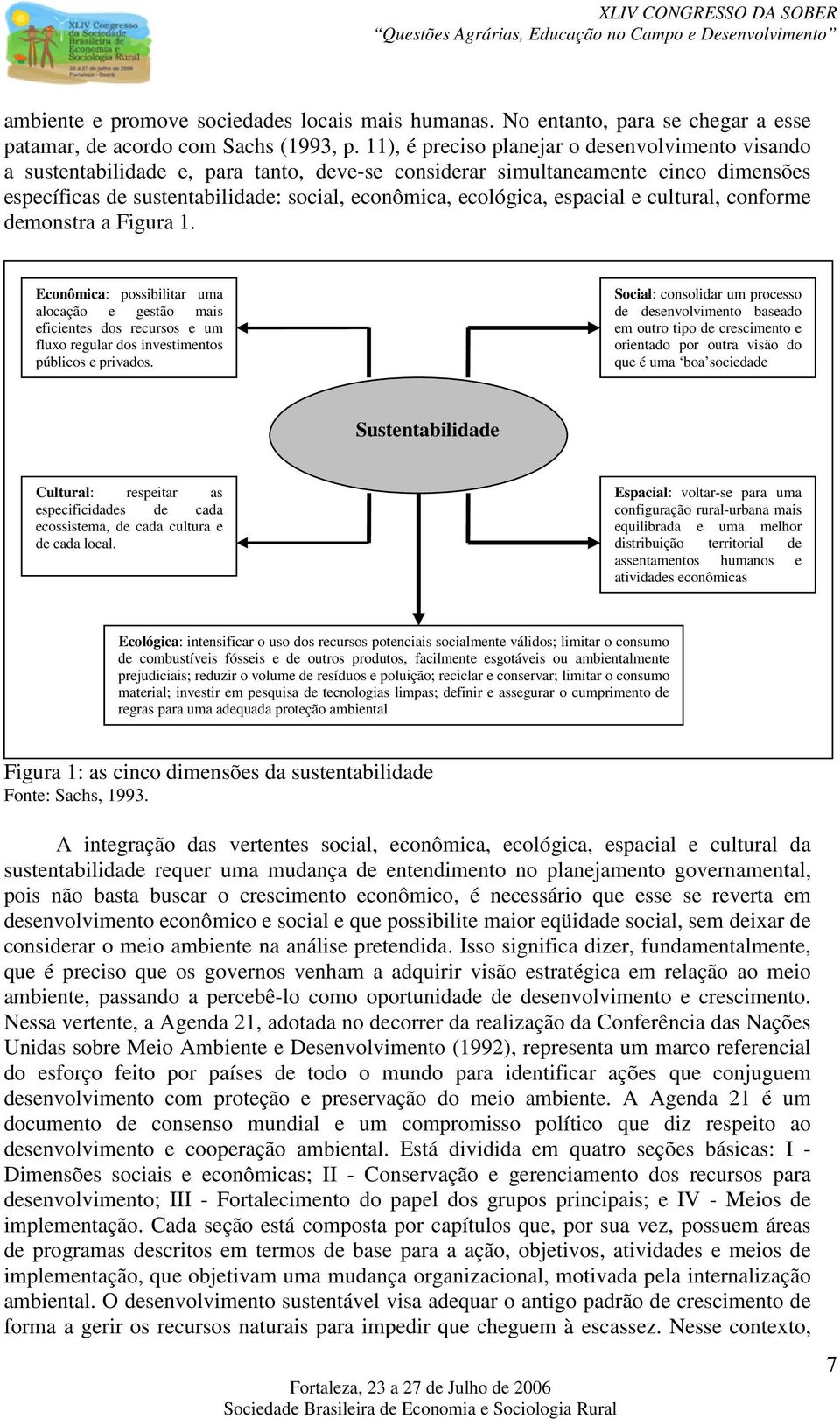 espacial e cultural, conforme demonstra a Figura 1. Econômica: possibilitar uma alocação e gestão mais eficientes dos recursos e um fluxo regular dos investimentos públicos e privados.