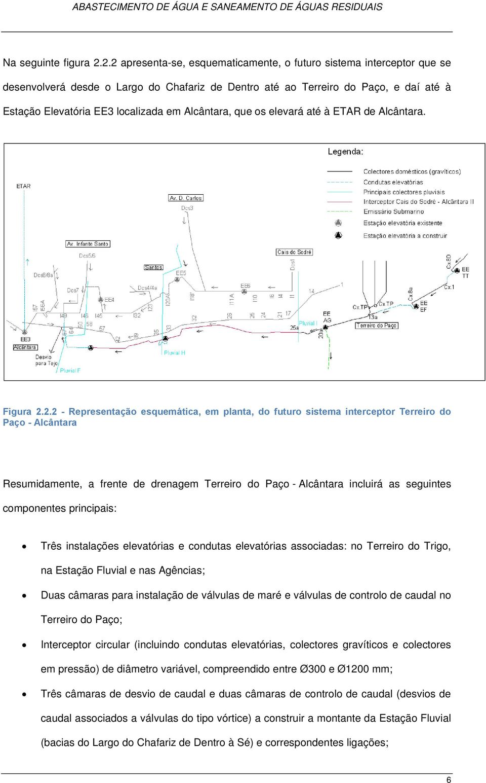 Alcântara, que os elevará até à ETAR de Alcântara. Figura 2.