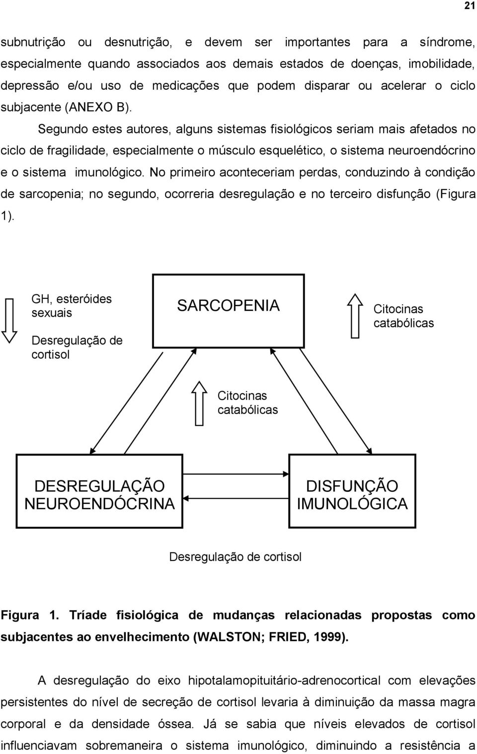 Segundo estes autores, alguns sistemas fisiológicos seriam mais afetados no ciclo de fragilidade, especialmente o músculo esquelético, o sistema neuroendócrino e o sistema imunológico.