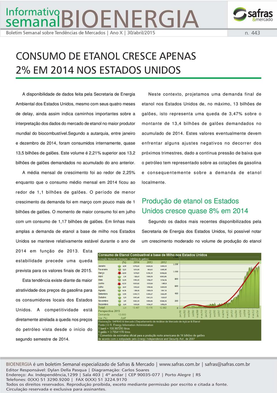 assim indica caminhos importantes sobre a interpretação dos dados do mercado de etanol no maior produtor mundial do biocombustível.