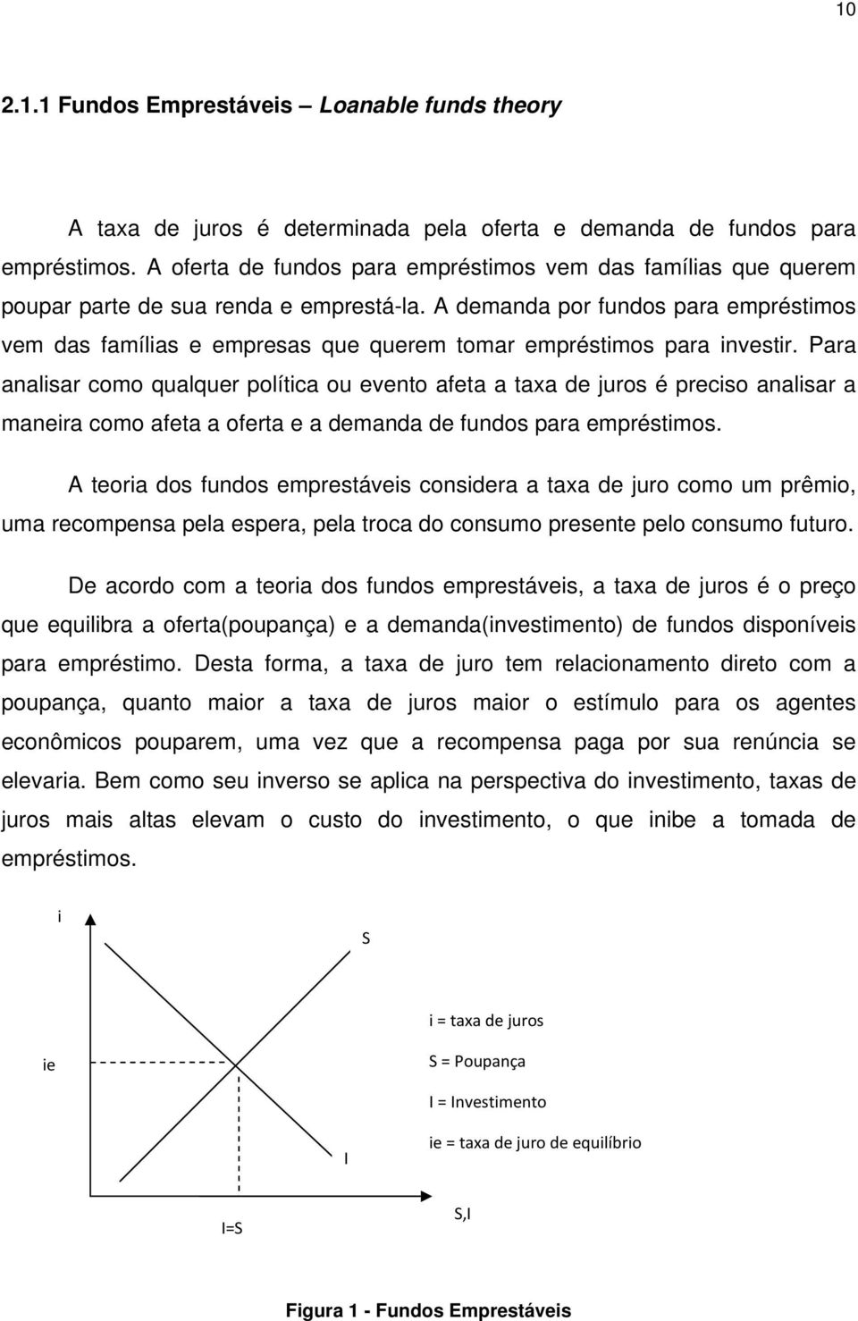 A demanda por fundos para empréstimos vem das famílias e empresas que querem tomar empréstimos para investir.