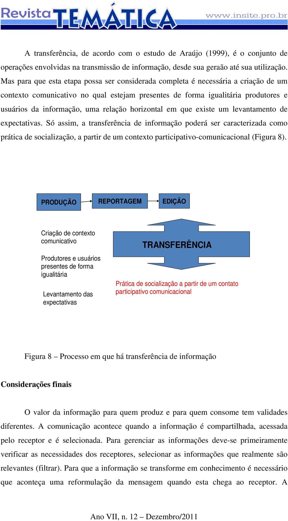 relação horizontal em que existe um levantamento de expectativas.