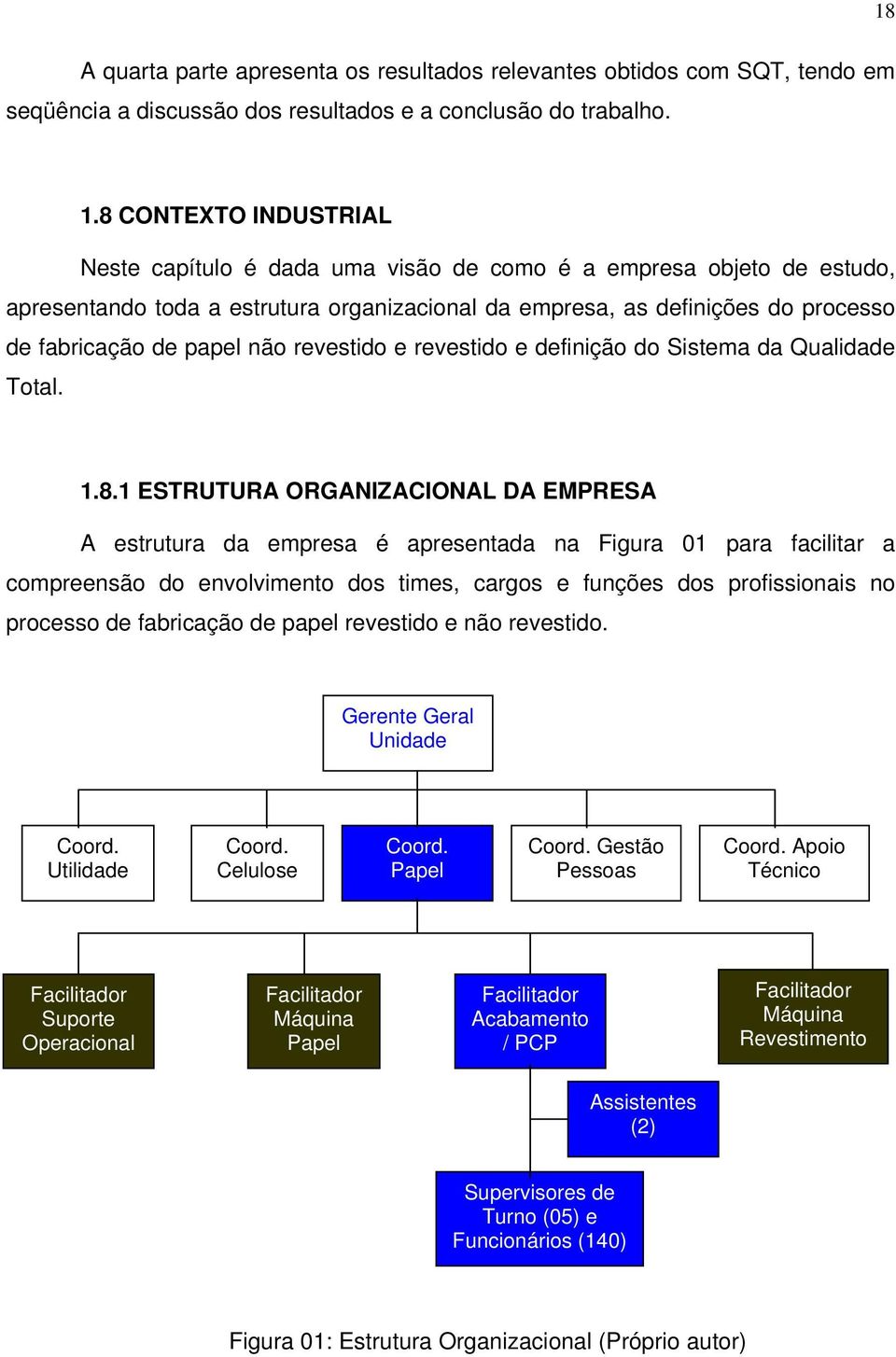 não revestido e revestido e definição do Sistema da Qualidade Total. 1.8.