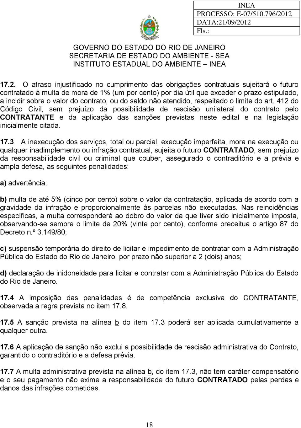 valor do contrato, ou do saldo não atendido, respeitado o limite do art.