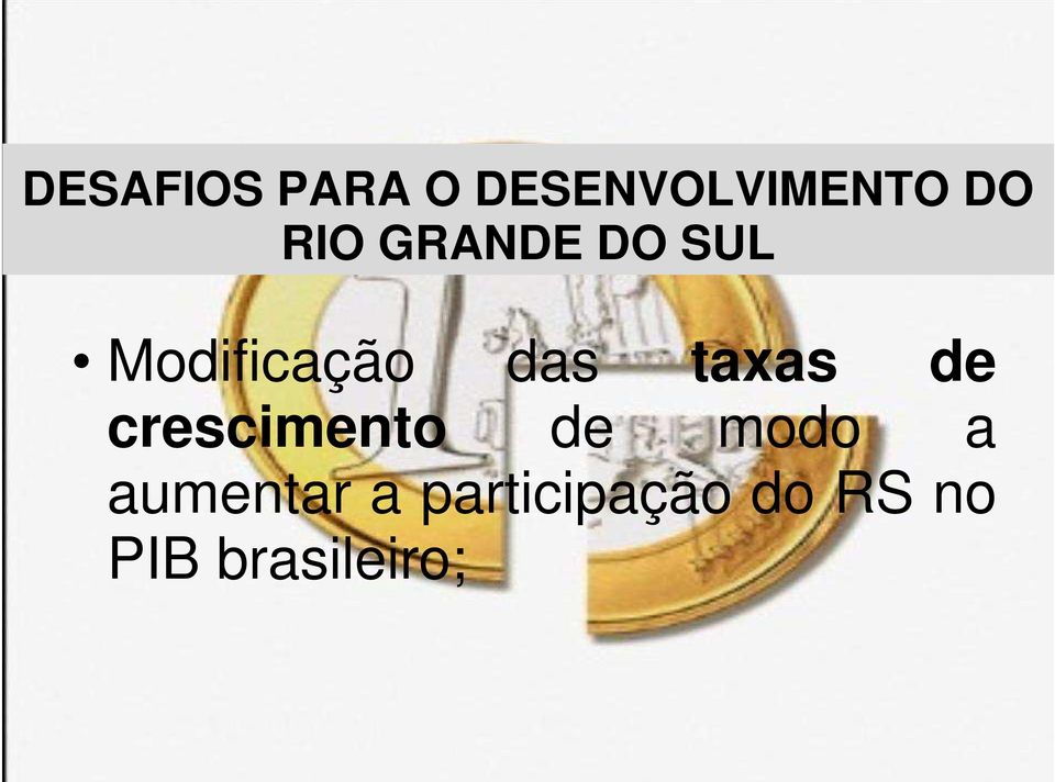 taxas de crescimento de modo a