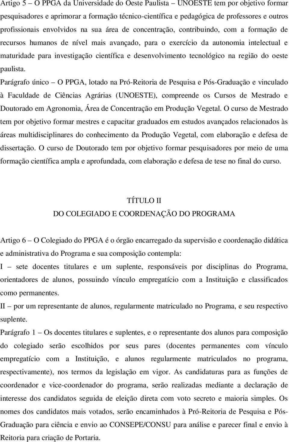 desenvolvimento tecnológico na região do oeste paulista.