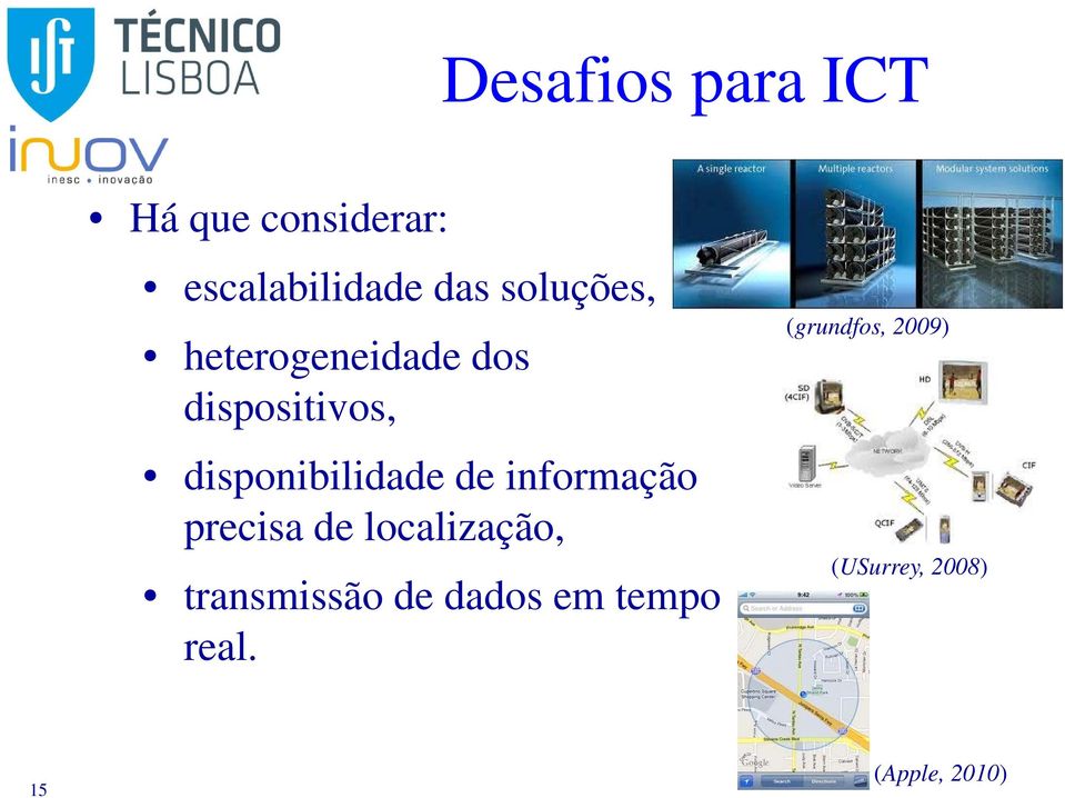 de informação precisa de localização, transmissão de dados