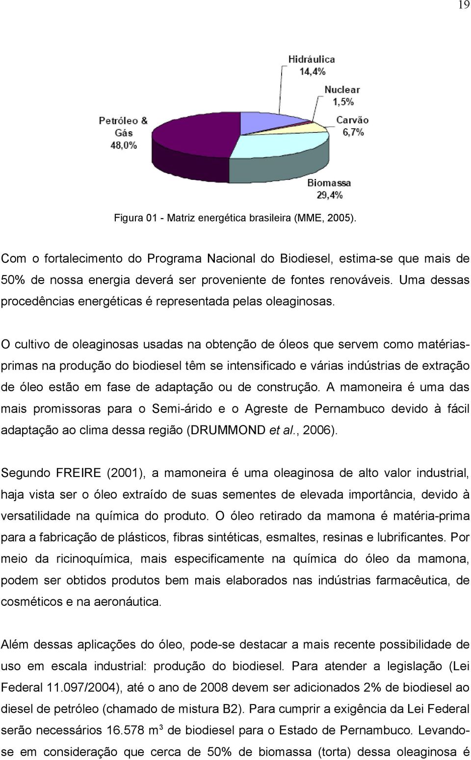 O cultivo de oleaginosas usadas na obtenção de óleos que servem como matériasprimas na produção do biodiesel têm se intensificado e várias indústrias de extração de óleo estão em fase de adaptação ou