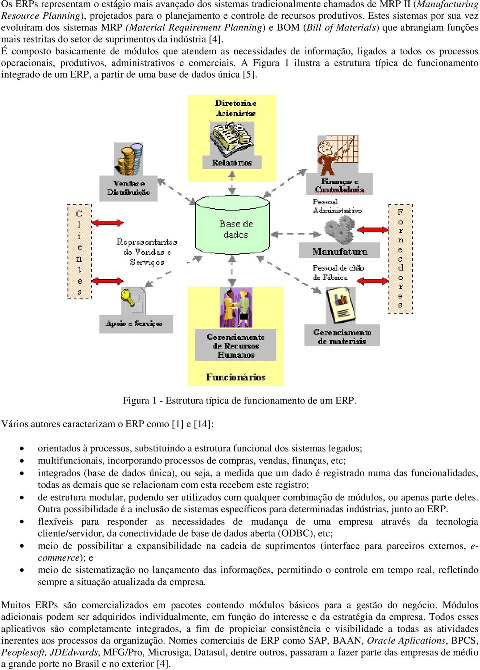 É composto basicamente de módulos que atendem as necessidades de informação, ligados a todos os processos operacionais, produtivos, administrativos e comerciais.