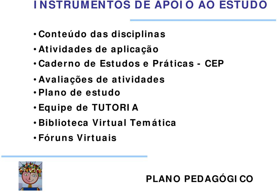 CEP Avaliações de atividades Plano de estudo Equipe de