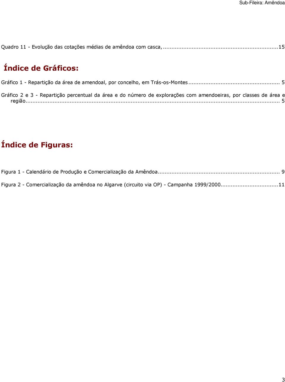 .. 5 Gráfico 2 e 3 - Repartição percentual da área e do número de explorações com amendoeiras, por classes de área e