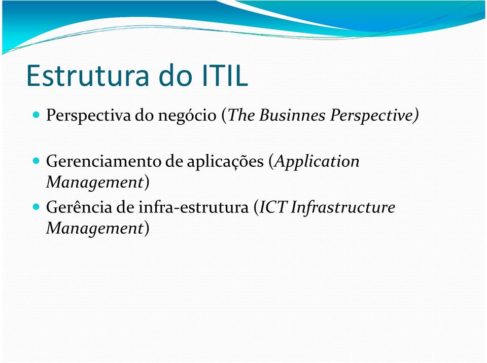 aplicações (Application Management) Gerência