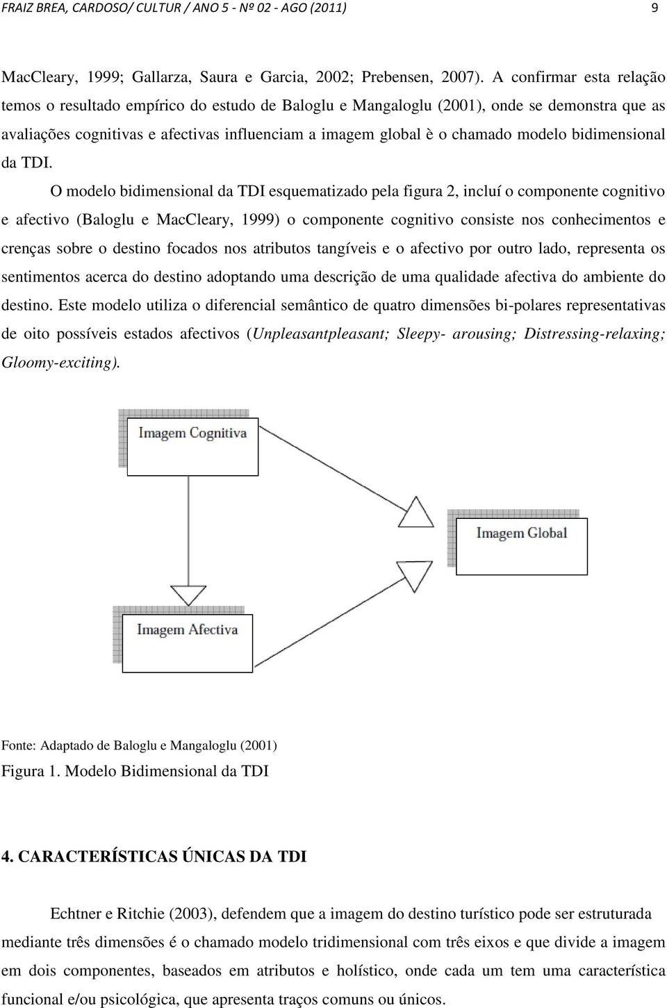 bidimensional da TDI.