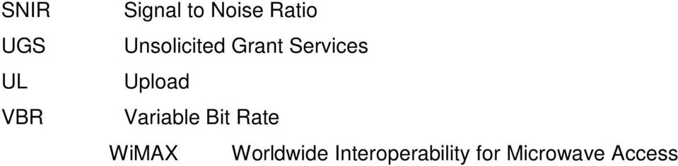 Upload Variable Bit Rate WiMAX