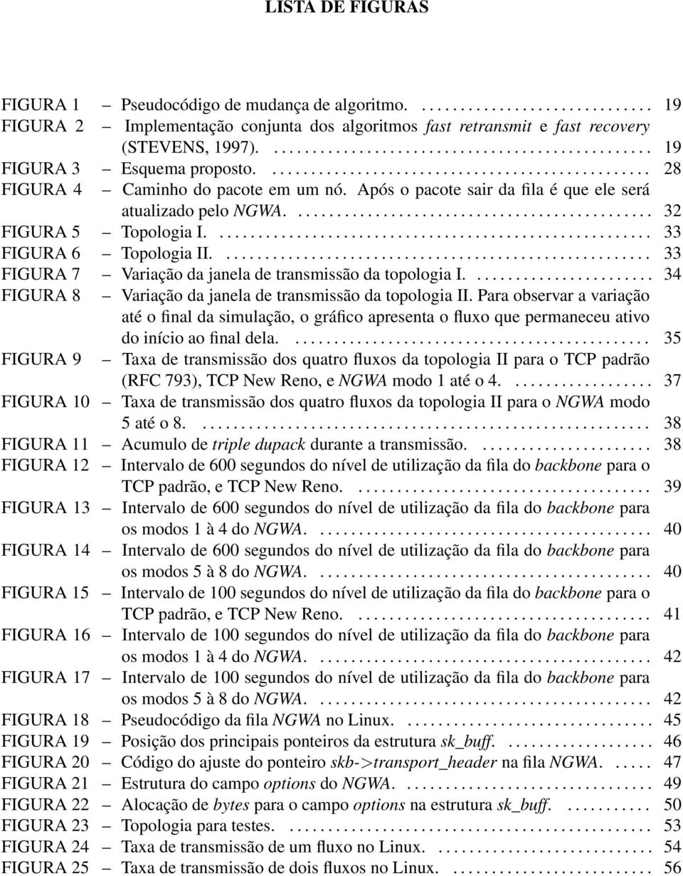 Após o pacote sair da fila é que ele será atualizado pelo NGWA............................................... 32 FIGURA 5 Topologia I......................................................... 33 FIGURA 6 Topologia II.