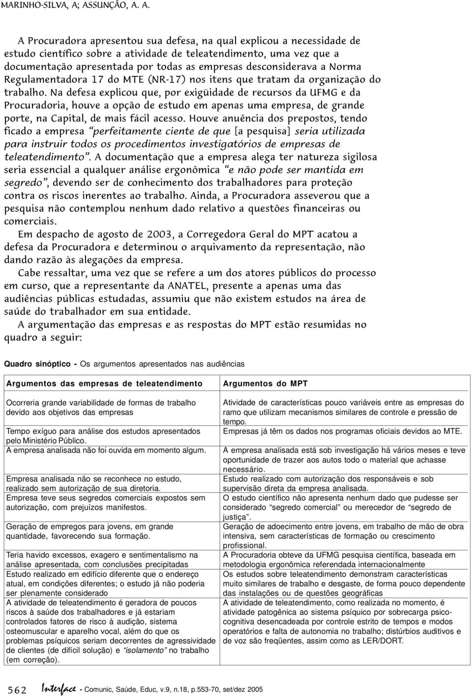 A. A Procuradora apresentou sua defesa, na qual explicou a necessidade de estudo científico sobre a atividade de teleatendimento, uma vez que a documentação apresentada por todas as empresas