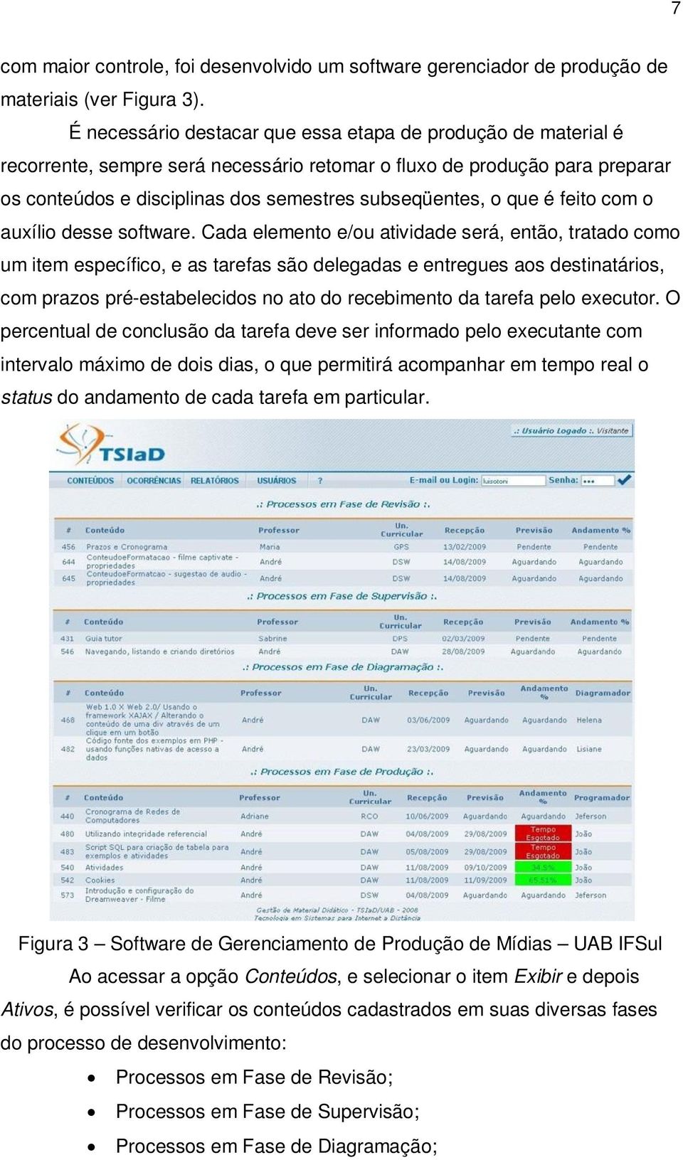 que é feito com o auxílio desse software.