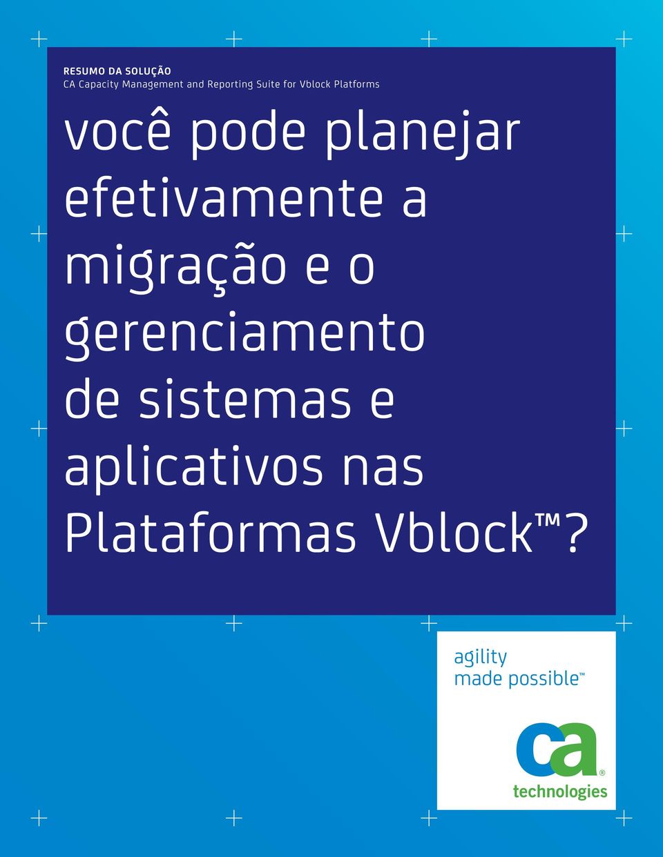 planejar efetivamente a migração e o gerenciamento de