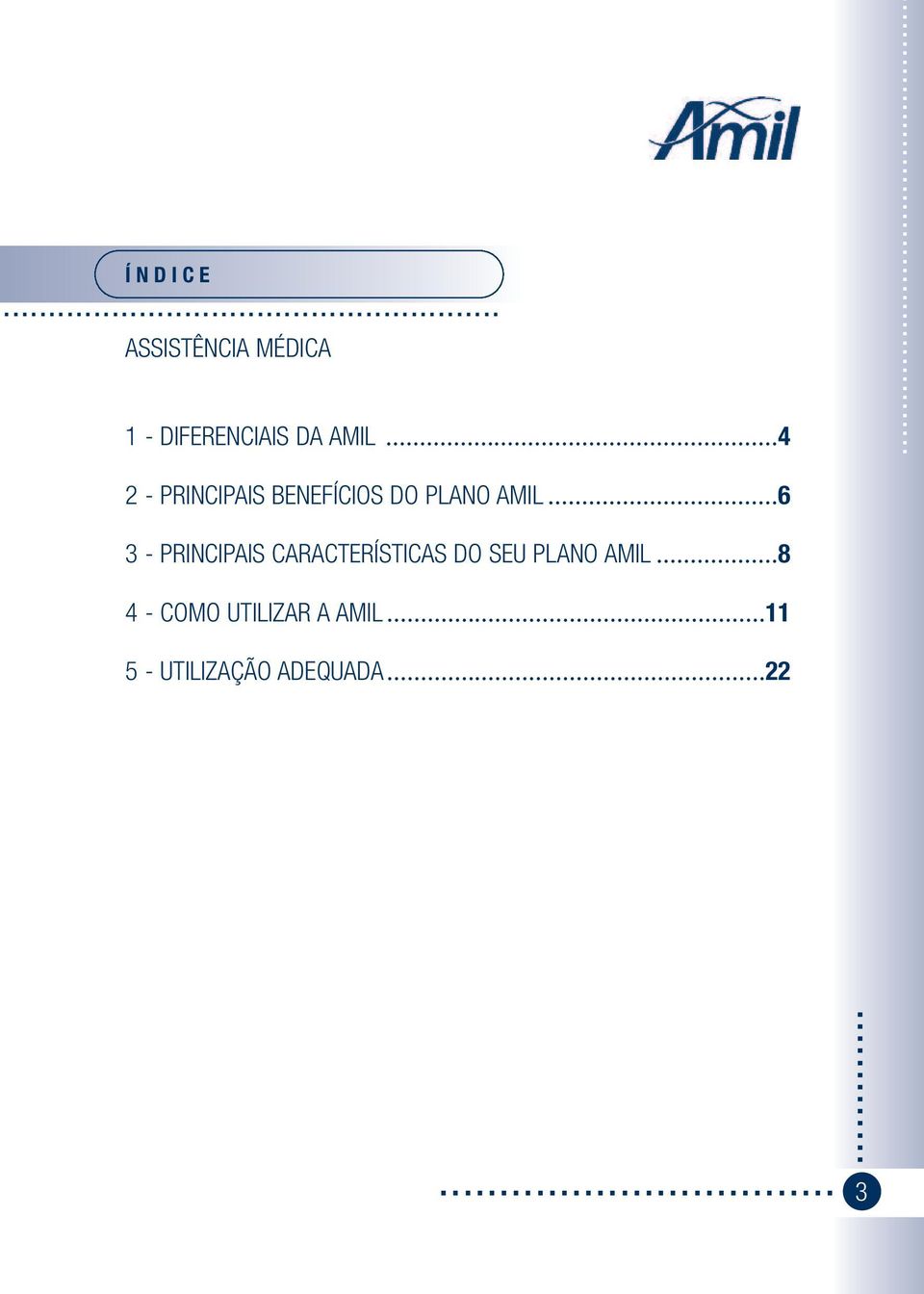 ..6 3 - PRINCIPAIS CARACTERÍSTICAS DO SEU PLANO AMIL.