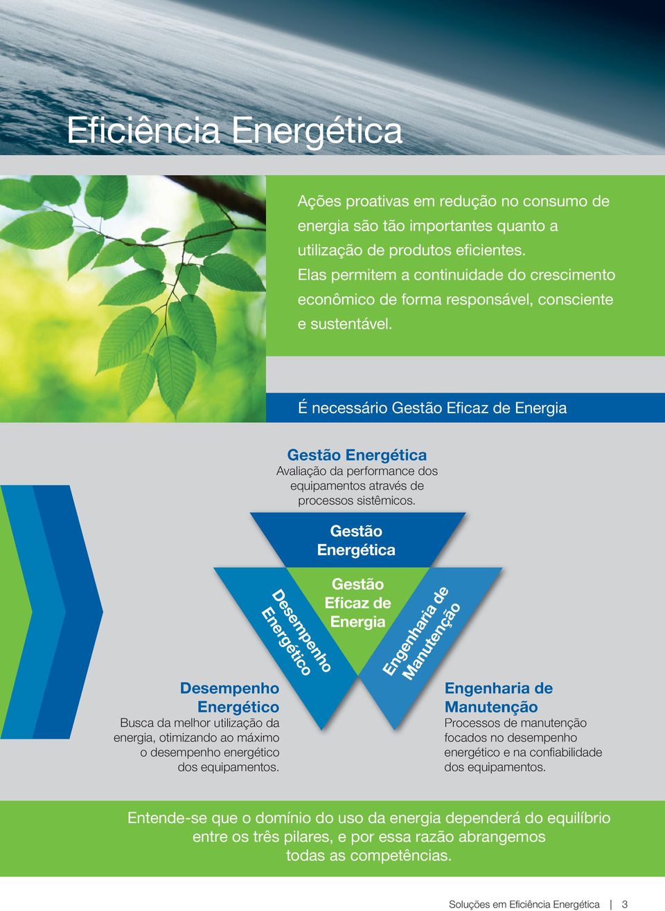 É necessário Gestão Eﬁcaz de Eneria Gestão Enerética Avaliação da performance dos equipamentos através de processos sistêmicos.