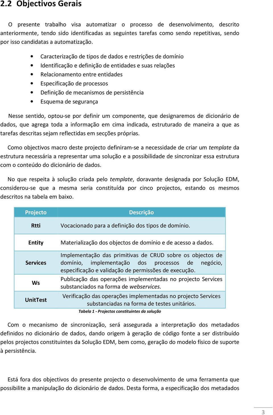 Caracterização de tipos de dados e restrições de domínio Identificação e definição de entidades e suas relações Relacionamento entre entidades Especificação de processos Definição de mecanismos de