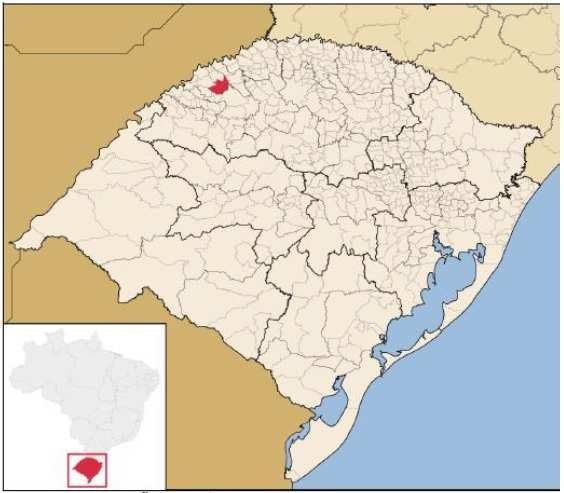 38 Desta forma o local escolhido foi o prolongamento da Avenida América na cidade de Santa Rosa- RS, que se localiza na região noroeste do Estado, que segundo o IBGE (2015), possuindo uma população