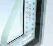 Vidros Câmara de ar Perfil separador Primeira barreira de selagem (Butil) Tamis molecular (Desidratante) Segunda barreira de selagem (Poliuretano ou silicone) A câmara hermética dos vidros duplos