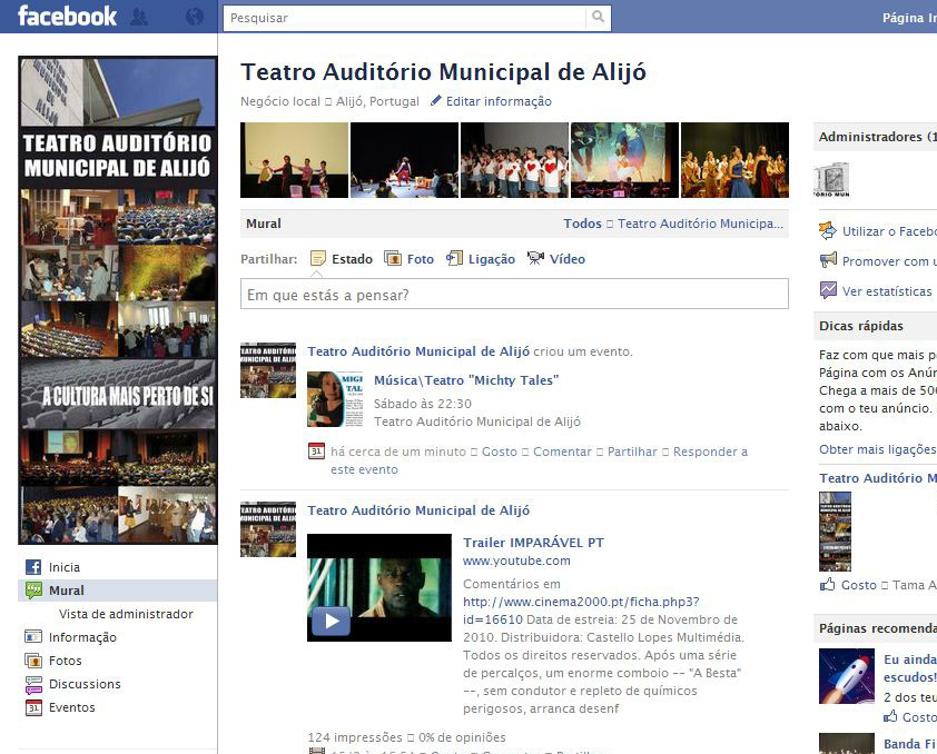 Também no Facebook Teatro