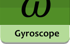 Giroscópio Physics Toolbox Accelerometer Para Android. Lê e grava os dados do giroscópio.