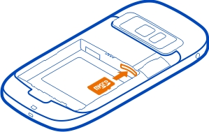 Introdução 11 Inserir um cartão de memória Utilize apenas cartões microsd compatíveis aprovados pela Nokia com este dispositivo.