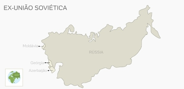 EX-UNIÃO SOVIÉTICA Muitos movimentos separatistas que existem hoje na área da antiga União Soviética (composta pelos países Rússia, Ucrânia, Bielorrússia, Transcaucásia, Estônia, Lituânia, Letônia,