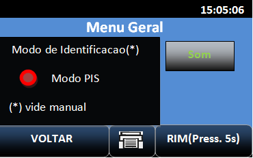 Teclado O RepZPM possui teclado touch screen incorporado ao Display, para navegação, operações e registro de ponto. O registro de ponto pelo teclado pode ou não ser liberado ao colaborador.