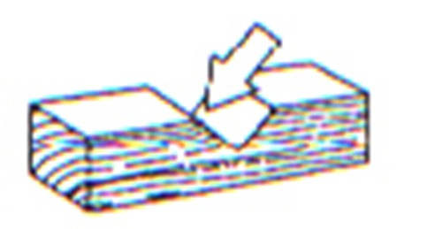 Ligações por entalhes ou sambladuras ângulo β > 6 Solicitação inclinada em relação às fibras inclinação β entre