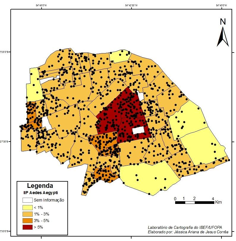 Conforme figura 4, os bairros classificados com índices entre médio e alto estão presentes nas 3 classes de ocupação urbana correspondendo a 80% do total de bairros.