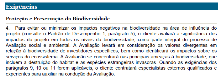 Serviços ecossistêmicos em AIA 3 2.