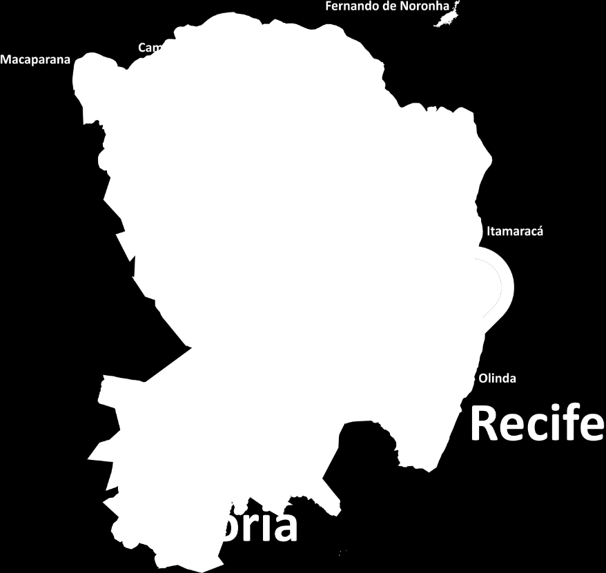 Mata Norte Municípios Atendidos até Dezembro/2016: 27 Dezembro / 2015 Total de municípios: 33 Meta de atendimento: 26 Recife Paulista Vitória de Santo Antão Olinda Goiana Itamaracá Igarassu