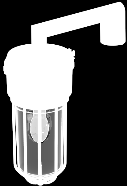 Luminária Industrial (com alojamento p/ reator e auxiliares) AY114 A prova de tempo e jatos potentes d água Características Construtivas Luminária industrial.