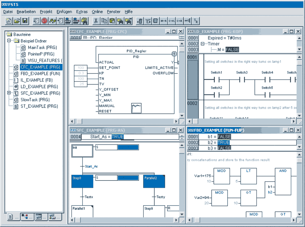 23 Figura 18 Tela do software Festo FluidSim. O FST, Figura 19, é um ambiente em que se é elaborada a programação do CLP Festo.