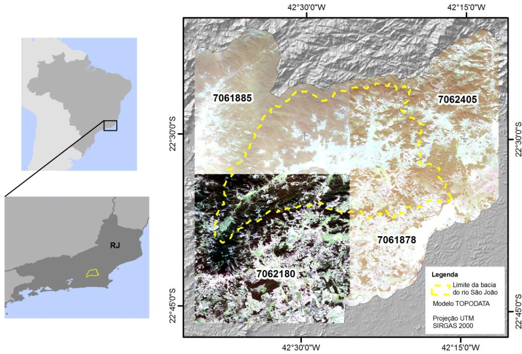 Anais XVI Simpósio Brasileiro de Sensoriamento Remoto - SBSR, Foz do Iguaçu, PR, Brasil, 13 a 18 de abril de 213, INPE necessárias ao seu recobrimento, oferecendo, portanto, boa base para comparação