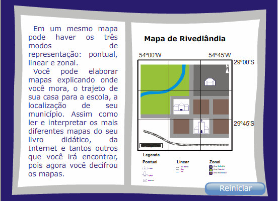 8 Na tela 19, apresenta-se uma das possibilidades de mapa que o aluno poderá elaborar.