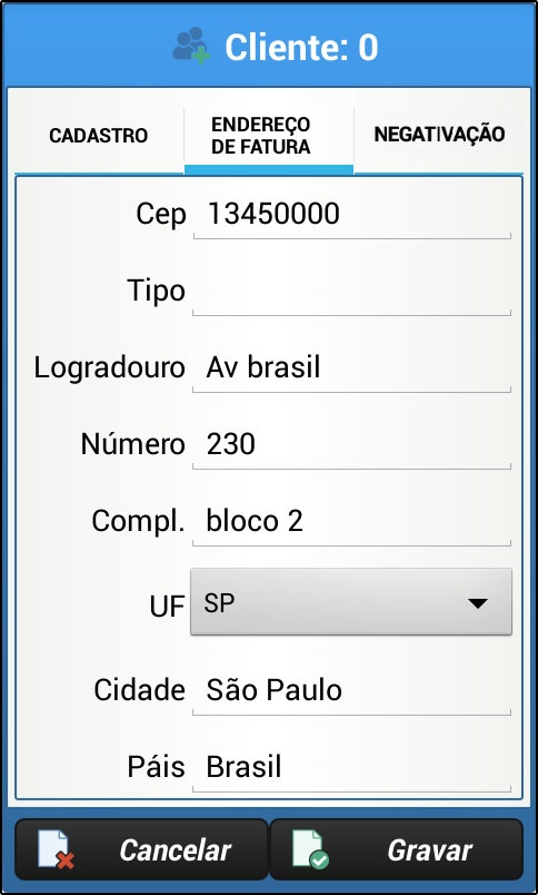 Curiosidade: Adicionando o telefone do cliente e clicando no botão disponível ao