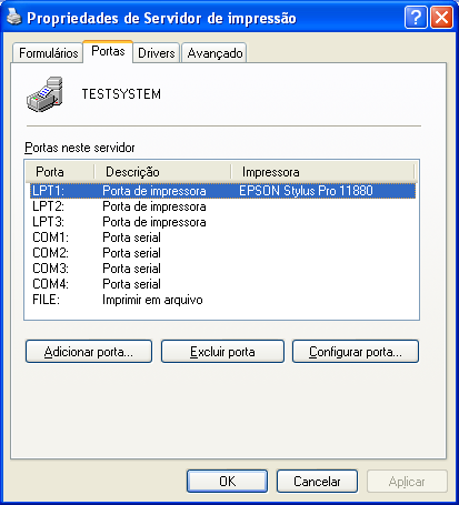 Windows XP Adição da porta de rede 1. Clique em Iniciar, Painel de controle, Impressoras e outros itens de harware e, em seguida, clique em Impressoras e aparelhos de fax. 2.