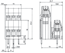 Conectores www.ptr.eu AK 700 nn 5.0 (V)(H) CONECTORES FIXOS AK 750 nn 5.0 V AK 790 nn 5.