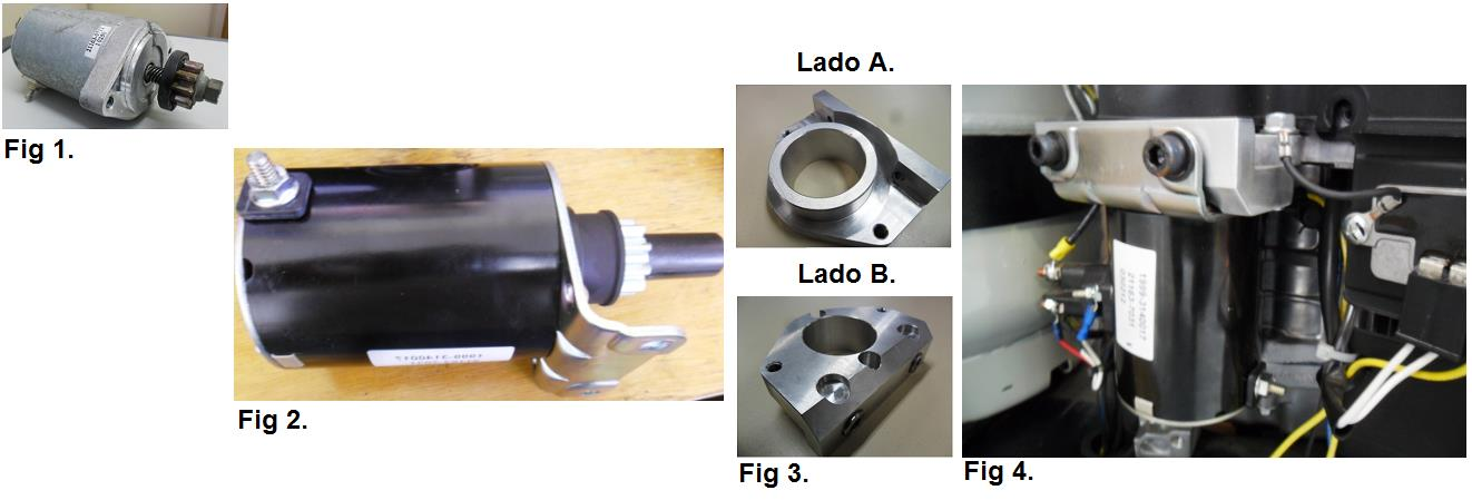 ATENÇÃO: Item 11 motor de partida. Para reposição do motor 8.633-028.0 (Fig 1) é disponibilizado um novo motor, (Fig 2) com o mesmo código.