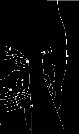 78 A figura 5.34 mostra o gráfico Carga x Deslocamento para a etapa de ironing. 8,800 7,040 Carga (N) (x10e4) 5,280 3,520 1,760 0,000 0,000 0,400 0,800 1,200 1,600 2,000 Deslocamento (mm) Figura 5.