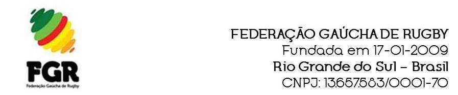 CAMPEONATO GAÚCHO DE RUGBY 2016 2ª DIVISÃO REGULAMENTO INTRODUÇÃO O Campeonato Gaúcho de 2016 da segunda divisão ( CGR 2016 2ª Divisão ) terá por objetivo a consolidação técnica e administrativa dos