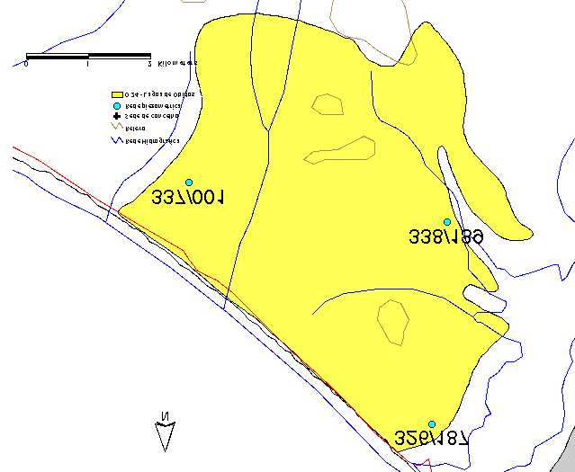 3.7. Sistema Aquífero Lagoa de Óbidos (O22) a) Caracterização Hidrogeológica Segundo Almeida (1997), a formação aquífera dominante deste sistema com cerca de 28,4 km 2, é o Complexo Gresoso de Olhos