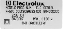 ASPIRADORES 2.3.1. Aspirador Modelo A-500 (EURO COMPACT II) Este produto só aspira sólidos e tem o maior poder de sucção entre os que estão em linha, 1800 mm/c.a, pois o seu motor tem duas turbinas.