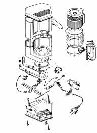 CAFETEIRAS 5.1.8. Ferramentas Necessárias para Desmontagem / Montagem - Chave Philips - Chave de fenda - Alicate de bico - Chave de boca de 7 mm - Multímetro 5.1.9.