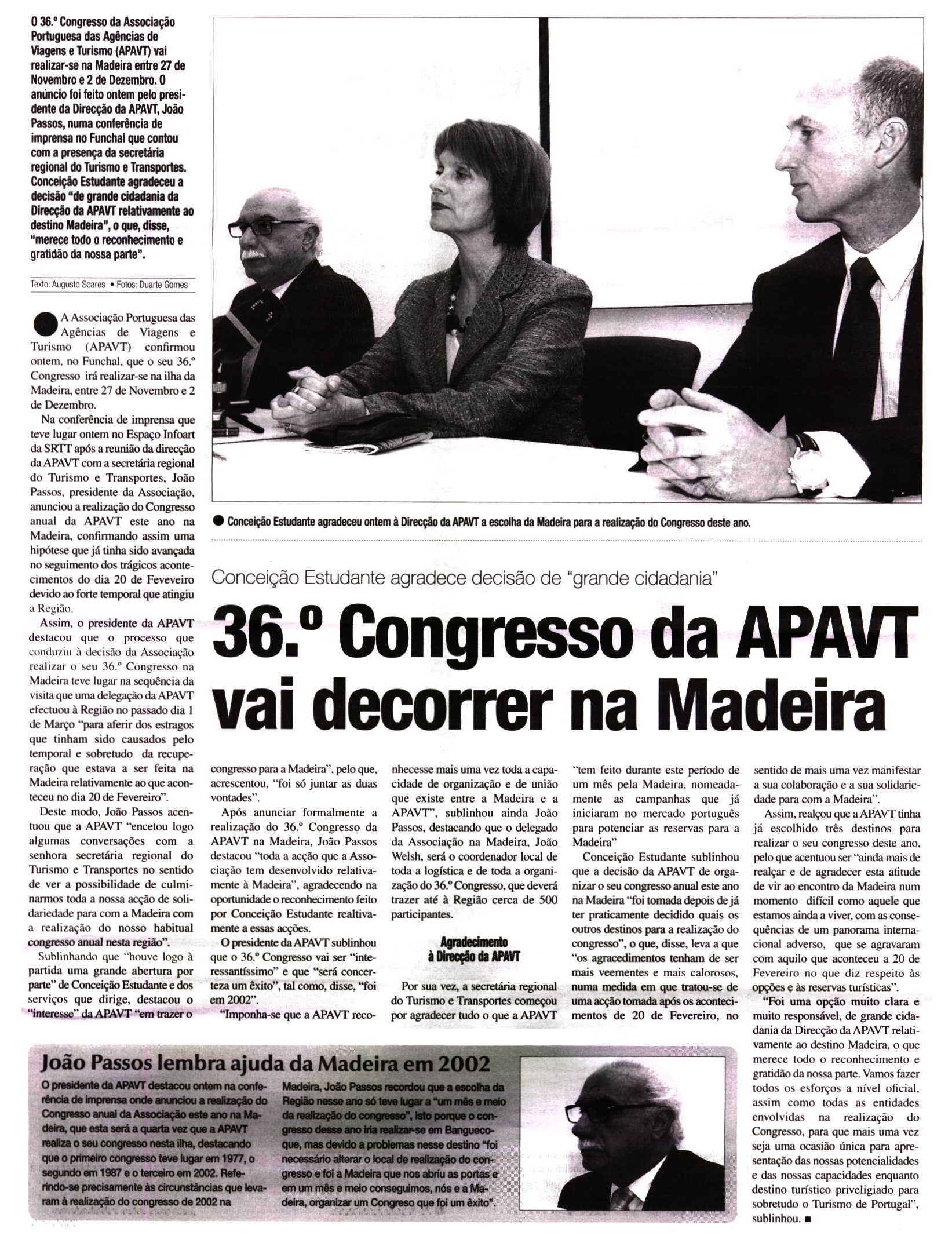 Jornal da Madeira ID: 29656276 06-04-2010 Tiragem: 6500 País: Portugal Period.
